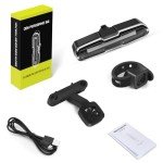 Bike Tail Light Powerful 110 Lumens - Bicycle Light 5 Modes Red/Blue, Waterproof IP64, Rechargeable USB-C, Quick Release Brackets for Saddle & Seatpost, DON PEREGRINO B2 Rear Bike Light