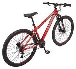 Mongoose Flatrock DX 21-Speed Hardtail Mountain Bike, 29-Inch Wheels, for Men and Women, Front Suspension, 18-Inch Lightweight Aluminum Frame, Red