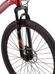 Mongoose Flatrock DX 21-Speed Hardtail Mountain Bike, 29-Inch Wheels, for Men and Women, Front Suspension, 18-Inch Lightweight Aluminum Frame, Red