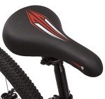 Mongoose Flatrock DX 21-Speed Hardtail Mountain Bike, 29-Inch Wheels, for Men and Women, Front Suspension, 18-Inch Lightweight Aluminum Frame, Red