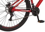 Mongoose Flatrock DX 21-Speed Hardtail Mountain Bike, 29-Inch Wheels, for Men and Women, Front Suspension, 18-Inch Lightweight Aluminum Frame, Red