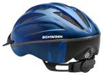 Schwinn Intercept Bike Helmet For Adult Men Women Ages 14 and Up, Can Fit Head Circumference 58-62 cm, With 10 Vents, Snap On/Off Visor, Adult Blue