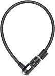 Kryptonite KryptoFlex Bike Lock Cable, 2FT/6FT/10FT Long 12mm Thick Heavy Duty Braided Steel Cable Anti-Theft Security Lock for Outdoor Equipment, Combination/Key Bike Lock, Black