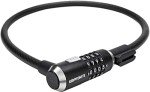 Kryptonite KryptoFlex Bike Lock Cable, 2FT/6FT/10FT Long 12mm Thick Heavy Duty Braided Steel Cable Anti-Theft Security Lock for Outdoor Equipment, Combination/Key Bike Lock, Black