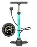 Bike Pump with Pressure Gauge- 160 PSI Bike Tire Pump fits Presta & Schrader Valve - Portable Air Pump for Bike Tires (Blue)