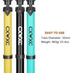 Bike Pump with Pressure Gauge- 160 PSI Bike Tire Pump fits Presta & Schrader Valve - Portable Air Pump for Bike Tires (Blue)