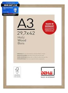 DEHA Design Fontana A3 Oak Photo Frame