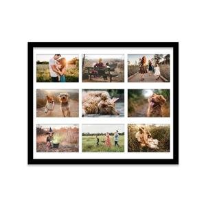 Collage Frame for 9 Photos, Black 50.8x40.6 cm