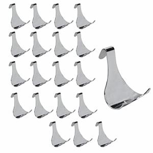 Chrome Photo Hanging Hooks for Framing - 20 Pack
