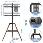 Adjustable Tripod TV Stand for 32-65 Inch Screens