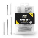 Assorted Picture Hanging Nails - 250 Pack