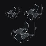 36 PCS Clear Acrylic Display Stands for Collectibles