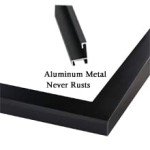 Set of 2 A3 Black Aluminium Picture Frames