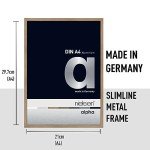 Nielsen Alpha A4 Oak Photo Frame with Glass