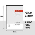 Frosted Black Aluminium Photo Frame 50x70cm