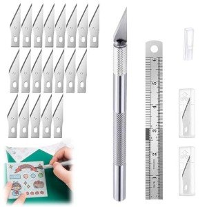 22-Piece Precision Craft Knife Set for Artists