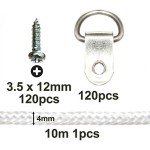 High-Strength Picture Hanging Kit with 120 Rings