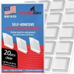 Clear Rubber Bumpers - 20 Feet Adhesive Pads