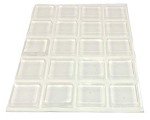 Clear Rubber Bumpers - 20 Feet Adhesive Pads