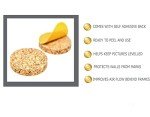 Adhesive Cork Frame Disks for Picture Hanging