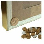 Adhesive Cork Frame Disks for Picture Hanging