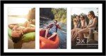 8x16 Black Collage Picture Frame for 3 Photos
