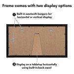 8x16 Black Collage Picture Frame for 3 Photos