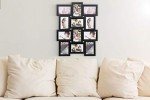 Multi Aperture Wooden Collage Photo Frame - Black