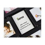 Multi Aperture Wooden Collage Photo Frame - Black