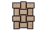 Multi Aperture Wooden Collage Photo Frame - Black