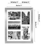 Americanflat 28x36cm Silver Collage Photo Frame Set