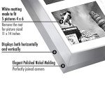 Americanflat 28x36cm Silver Collage Photo Frame Set