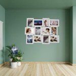 Trendi® Large Multi-Opening Photo Frame, Black/White