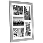 Americanflat 28x36cm Silver Collage Photo Frame Set