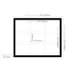 Collage Frame for 9 Photos, Black 50.8x40.6 cm
