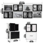 SUMGAR Modern Black/White 10x15cm Photo Frame Set