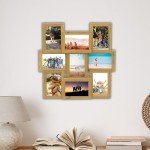 Wooden Photo Frame for 9 Pictures