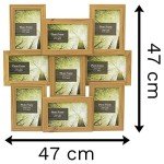 Wooden Photo Frame for 9 Pictures
