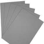 15 Sheets of Thick Recycled Grey Cardstock