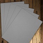 15 Sheets of Thick Recycled Grey Cardstock