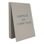 A4 Double-Sided Thick Cardboard Sheets, 100 Pack