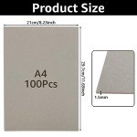 A4 Double-Sided Thick Cardboard Sheets, 100 Pack