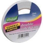 Ultratape Double Sided Clear Tape - 12mm x 33M