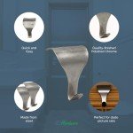 Polished Chrome Photo Hanging Hooks - 10 Pack