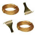 Antique Style Brass Picture Frame Hooks Set