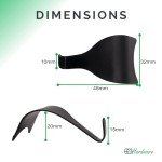 Matt Black Moulding Hook Dado Picture Rail - 10 Pack