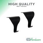 Matt Black Moulding Hook Dado Picture Rail - 10 Pack
