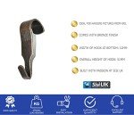 Bronze Heavy-Duty Picture Hanging Hooks - 10 Pack