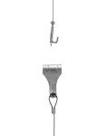 Heavy Duty Stainless Steel Picture Rail Hooks - 5 Pack