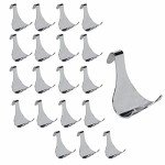 Chrome Photo Hanging Hooks for Framing - 20 Pack